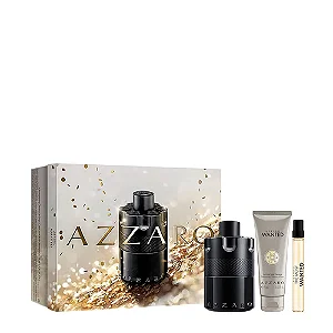 Azzaro Coffret The Most Wanted Edp Intense 100ml + Gel de Banho 75ml + Travel Size 10ml - Masculino