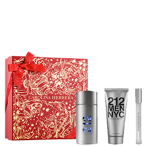Carolina Herrera Coffret 212 Men Nyc Edt 100ml + Pós-Barba 100ml + Travel Size 10ml - Masculino