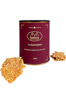Lata de Biscoitos de queijo parmesão Serra da Canastra 140g