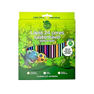 Lápis de Cor 24 Cores Sustentável