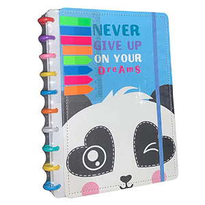 Caderno Inteligente Panda - Capa Dura com Elástico