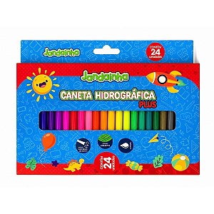 Canetinha Hidrográfica Plus Jandainha 24 Cores
