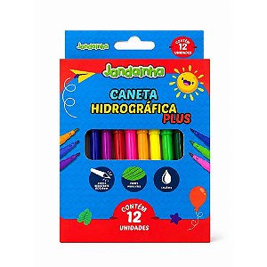 Canetinha Hidrográfica Plus Jandainha 12 cores