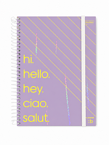 Caderno Universitário Espiral Capa Dura Jandaia