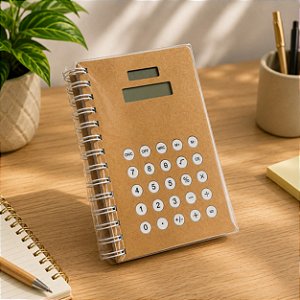 Caderno com Calculadora Embutida 80 Folhas
