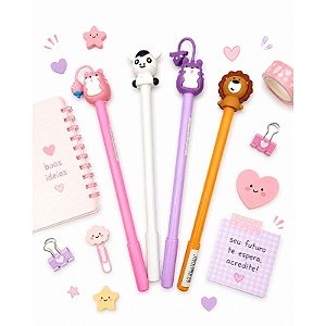 Caneta Fofa Criativa Kawaii de Gel com Ponta Fina