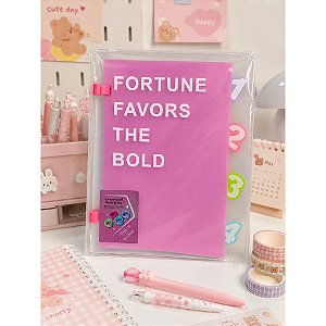 Fichário Planner com 80 Folhas e 4 Divisórias