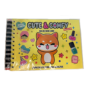 Cute & Comfy Dia de Skin Care - Livro de Colorir