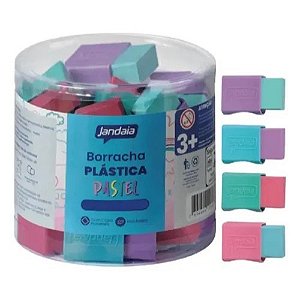 Kit 4 Borrachas Coloridas com Cinta Pastel