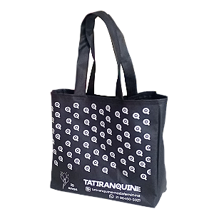 300 Bolsa em TNT 26x25x8cm, GR60 com estampa(*logo)