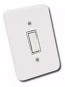Interruptor Simples 4 x 2 10A/250V Branco Linha Pollar Radial.