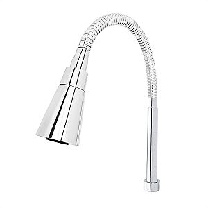 TUBO * 3/4 * FLEXÍVEL COM AREJADOR CONE PARA TORNEIRA DE COZINHA GOURMET