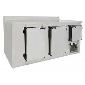 Balcão Encosto Refrigerado Inox 2.00x60x85 Refrigel NOVO