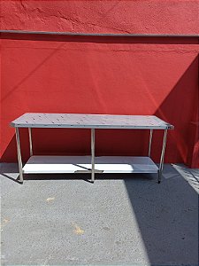 Mesa inox 200x70x85