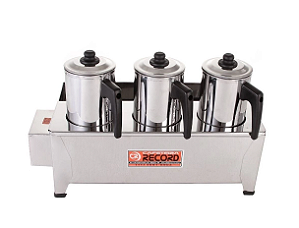 Esterilizador em Inox Banho Maria 3 Bules Leite e Café - Record