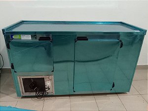 Balcão refrigerado Inox s/ cuba 1,50x60x85  Refrigel NOVO