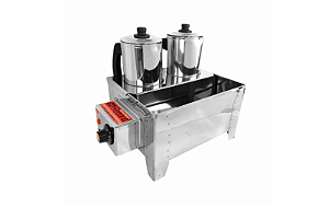 Esterilizador em Inox Banho Maria 2 Bules Leite e Café  - Record