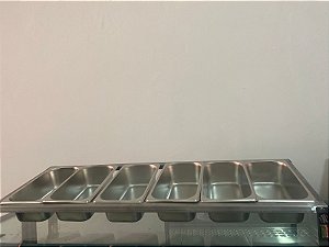 Condimentadora inox 6GNS COM CUBAS EDANCA