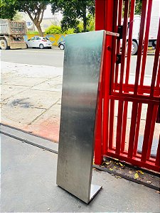 PRATELEIRA EM AÇO INOX SEMI NOVA 130X40