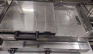 CHAPA A GAS EDANCA 60 CM COM PRENSA NOVA
