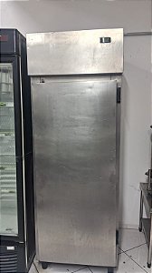 Geladeira inox 1 porta semi nova