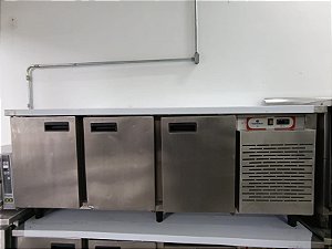 Balcão Refrigerado Topema 200x70x85  100% aço inox