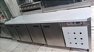 Balcão Refrigerado topema 4 portas 2.50x70x85 semi novo