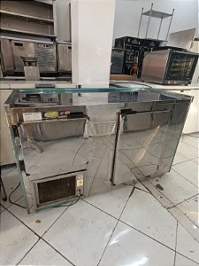 Balcão Refrigerado refrigel 150x60x85 semi novo