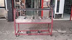 Buffet térmico  venâncio 8 cubas semi novo 220 volts