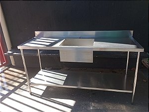 Pia inox 1.70x60x90 semi nova