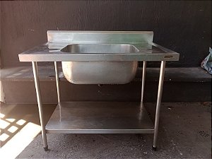 Pia Inox 1.00x70x87 SEMI NOVA