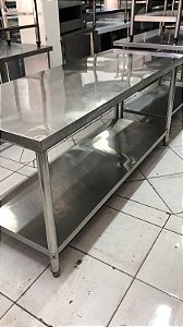 Mesa Inox 1.50x70x85 semi nova