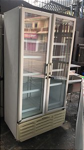 Geladeira metalfrio 2 portas metalfrio semi nova