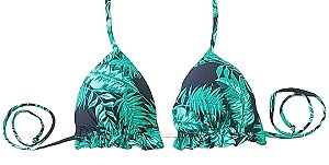 Top Cortininha Com Babadinho , Verde Folha