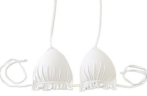 Top Cortininha Com Babadinho , Branco