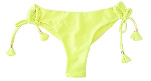 Calcinha De Bíquini Fio Duplo, Amarelo Neon