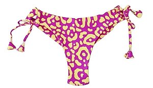 Calcinha De Bíquini Fio Duplo, Pink/Amarelo