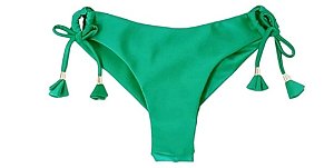 Calcinha De Bíquini Fio Duplo, Verde Bandeira
