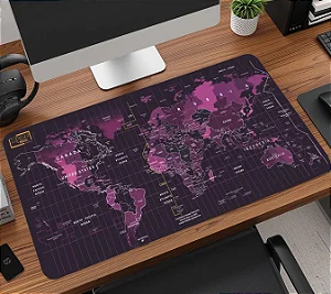 Mousepad Mapa-Múndi - Cód MP-MAPS3