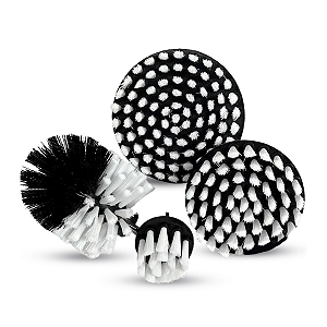 JOGO DE ESCOVAS ROTATIVAS DE CERDAS MACIAS SGT