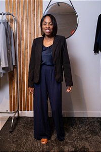 Blazer Preto Luigi Bertolli - Tamanho 40