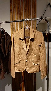 Casaquinho de Suede Caramelo - Tamanho 42