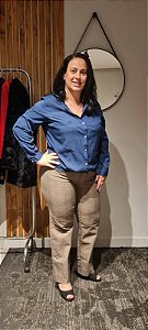 Calça alfaiataria retrô tamanho 50