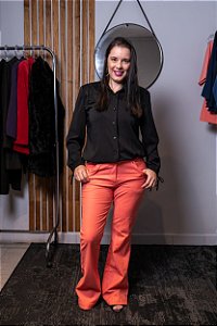 Calça laranja tamanho 40