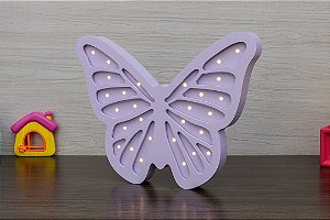 Luminoso Borboleta em MDF com LED