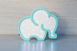 Luminoso Elefante em MDF com LED