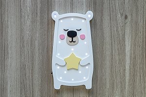 Luminoso Lhama em MDF com LED
