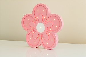 Flor Luminosa em MDF com LED