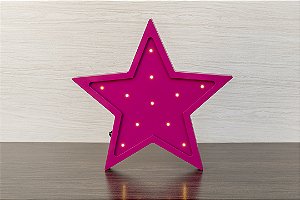 Estrela Luminosa em MDF com LED