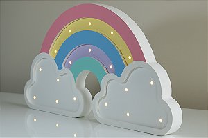 Arco Iris Luminoso em MDF com LED